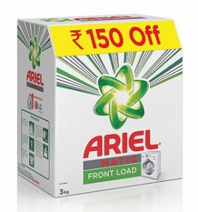 Ariel Matic Front Load Detergent Washing Powder – 3 kg worth Rs.645 for Rs.549 – Amazon