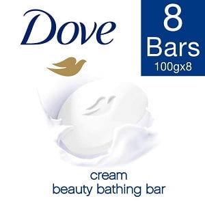 Dove Cream Beauty Bathing Bar, 100 g Pack of 8