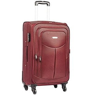 Safari Prisma 65 Cms Polyester Red Check-In 4 wheels Soft Suitcase