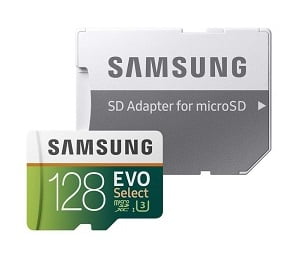 Samsung EVO Plus 128GB microSDXC UHS-I U3 130MB/s Full HD & 4K UHD Memory Card with Adapter