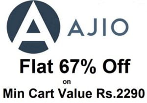 Clothing & Shoes (Men’s & Women’s) – Get 67% Off on Minimum purchase Rs.2290 @ Ajio (Limited Period Deal)