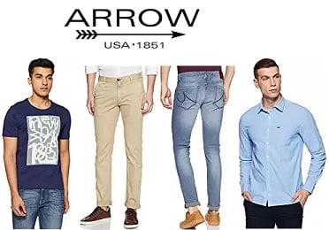 Arrow Men’s Clothing – Flat 60% – 80% Off @ Amazon