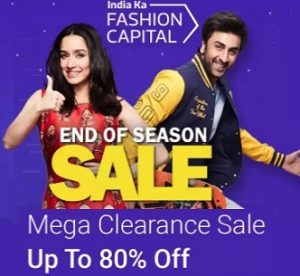 Flipkart End of Season Sale: 50% - 80% off on Men / Women Fashion Style
