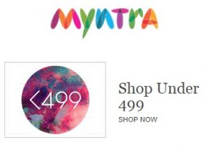 Myntra – Clothing, Footwear & Accessories under Rs.499