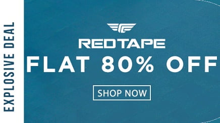 Red Tape Men’s Clothing – Flat 80% off @ Amazon