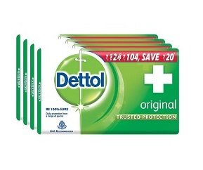 Dettol Original Soap (75g x 4) for Rs.84 – Amazon
