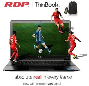 RDP 1130-EC1 11.6-inch HD IPS Panel ThinBook (Intel Quad Core 1.92 GHz Processor/ 2GB/ 32GB/ Win10) for Rs.9990 @ Amazon (Rs.8990 with SBI Debit / Credit Card)