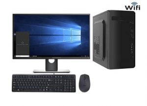 Tegh TC 1858 Desktop (Intel Core 2 Duo 3 GHz/ 4 GB RAM/ 1 TB HDD/ LG DVD RW/ 19-Inch LED/ G31Motherboard/ Wi-fi/ Windows 7 Trial/ INTEX Cabinet) for Rs.14,968 – Amazon