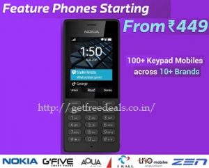 Feature Phones starts Rs.449 @ Flipkart