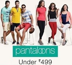 Pantaloon Men’s Women’s Clothing – Below Rs.499 @ Amazon