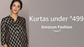 Women’s Kurta / Kurti under Rs.499 @ Amazon