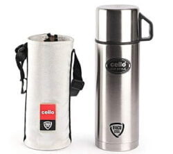 Cello Cup Style Stainless Steel Flask 1 Litre