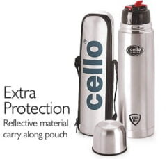 Cello Flip Style Stainless Steel Flask