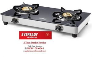 Eveready Gas Stove 2 Burner LX for Rs.1499 – Amazon