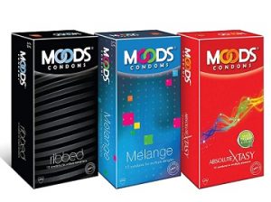Moods Condoms Combo (Ribbed – 12 Count, Melange – 12 Count, Absolute Xtasy – 12 Count) worth Rs.300 for Rs.177