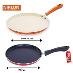Nirlon Ceramic Coated Aluminium Tawa and Grill Pan Combo Cookware Set for Rs.849 – Amazon