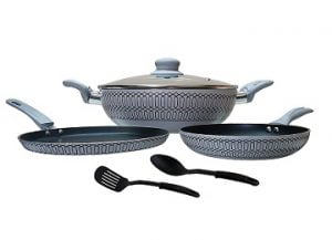 Nirlon Non-Stick Aluminium Cookware Set 6-Pieces for Rs.1164 – Amazon