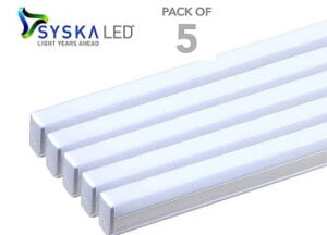 Syska T5 Cool Day Light 18-Watt LED Tube Lights – Set of 5 for Rs.1195 @ Amazon