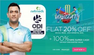 Netmeds: Get Flat 20% instant Discount on Medicines + 50% NMS SuperCash