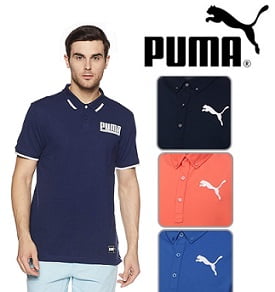 Puma Mens Polo T-Shirt - Up to 80% off