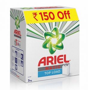 Ariel Matic Top Load Detergent Washing Powder 3 kg worth Rs.1000 for Rs.767 – Amazon