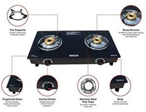 Inalsa Dazzle 2 Burner Cooktop with 2 Yrs Warranty for Rs.2299 @ Amazon