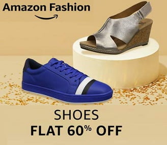 Amazon Fashion: Minimum 60% Off on Shoes for Men/ Women