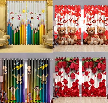 Digital Print Curtains (Doors, Windows, Long Doors) - Minimum 50% off @ Flipkart - Getfreedeals.co.in
