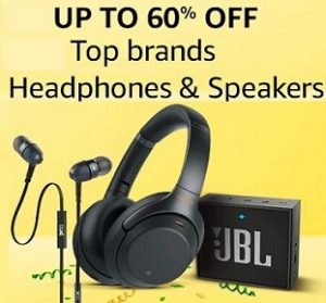 Headphone & Speakers - upto 70% off