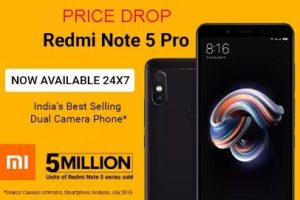 Flat Rs.1000 Off on Redmi Note 5 Pro (4 GB / 64 GB) for Rs.10,999 | Redmi Note 5 Pro (6 GB / 64 GB) for Rs.12,999 – Flipkart