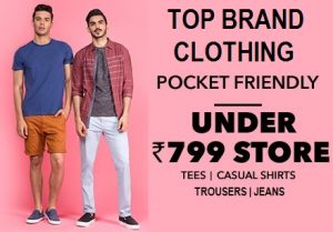 Top Brand Men’s Clothing under Rs.799 @ Amazon