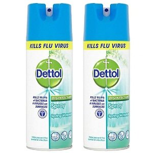 Dettol Disinfectant Spray – 400ml Spring Waterfall Pack Of 2 worth Rs.1399 for Rs.675 – Amazon