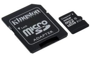 Kingston Canvas Select 32GB Class 10 MicroSDHC Memory Card with Adapter (SDCS2/32GBIN)
