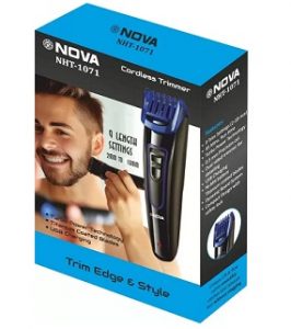 Nova NHT 1071 Titanium coated USB Cordless Trimmer for Rs.599 – Flipkart