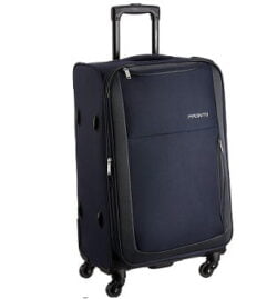 PRONTO Paris Polyester 58 cms Blue Suitcase