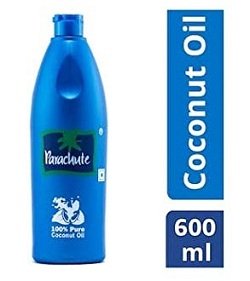 Parachute 100% Pure Coconut Hair Oil Bottle 600ml