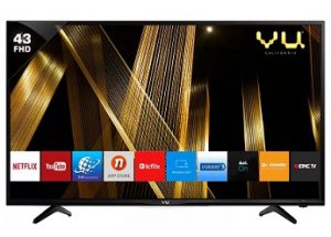 Vu Premium Smart 109cm (43 inch) Full HD LED Smart TV for Rs.20,499 – Flipkart