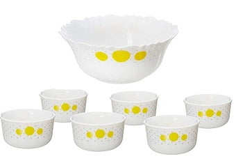 Cello Imperial Opalware Mini Desert Bowl Set of 7 worth Rs.475 for Rs.269 – Amazon