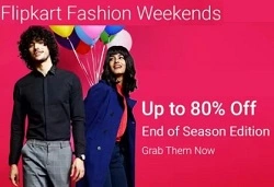 Flipkart Fashion Weekend Surprise: Up to 80% off on Clothing, Footwear & more