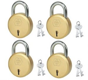 Harrison Steel 4 Levers Padlock with 2 Keys (Pack of 4) for Rs.153 – Amazon