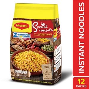 Maggi 2-Minute Special Masala Instant Noodles (70g X12) worth Rs.216 for Rs.192 – Amazon