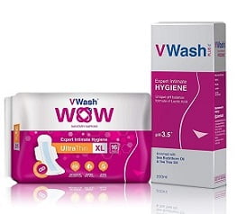 VWash Plus Intimate Hygiene Wash - 200 ml (Pack of 2)