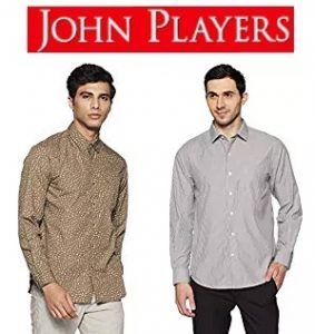 {Expired} John Player Men’s Shirts Min 70% off Rs. 345 @ Amazon