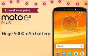 Moto E5 Plus Mobile for Rs.7873 – Amazon (Lowest Price Deal)