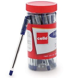 Cello Finegrip Ball Pen - Pack of 25 (Blue)