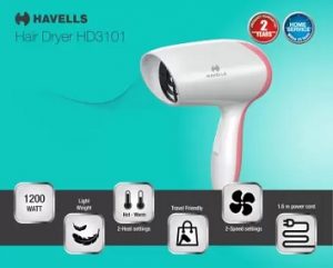 Flat 40% off – Havells HD3101 Hair Dryer (Pink) for Rs.593 – Flipkart