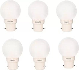 Philips 0.5 W Standard B22 LED Bulb (Pack of 6)