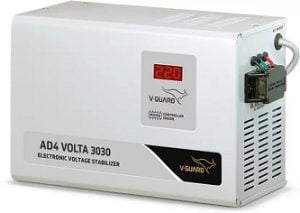 V-Guard AD4 Volta 3030 Voltage Stabilizer (150 V – 290 V) for Rs.3149 – Flipkart