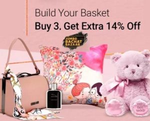 Buy any 3 or more Get Extra 14% off @ Flipkart