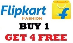 Flipkart Fashion: Buy 1 Get 4 Free